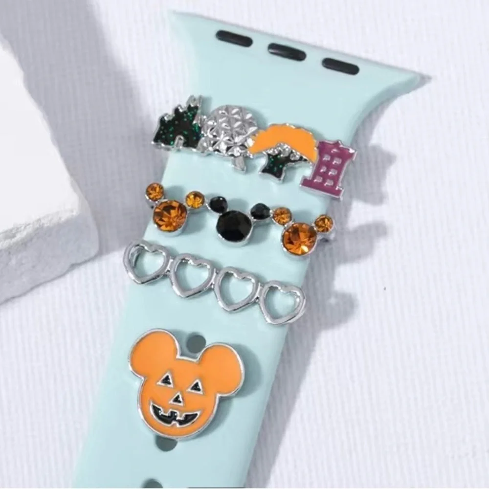 Disney Mickey Mouse iWatch and Magic Band charms. 4 silver watch band ch… - Picture 2 of 4